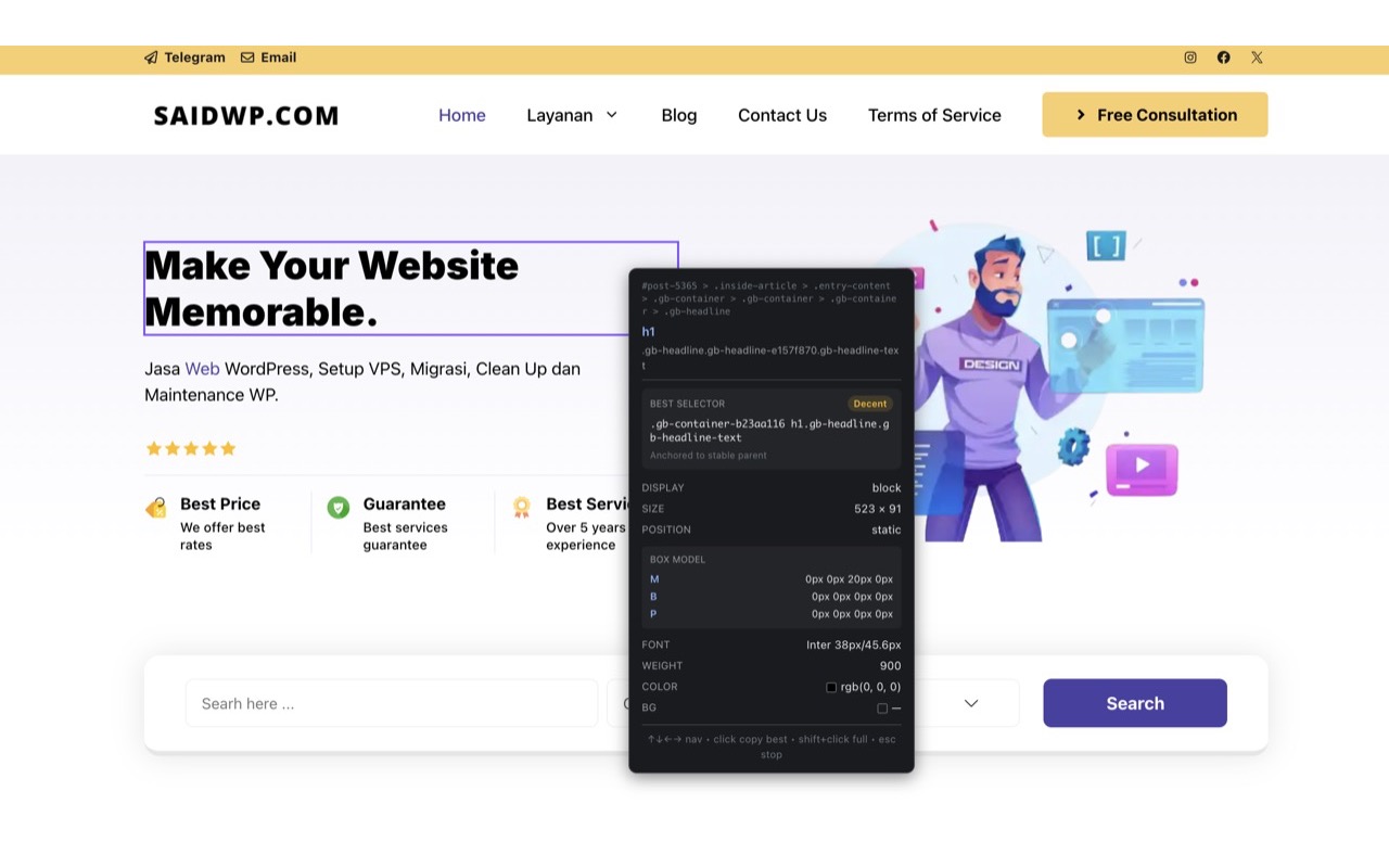 CSS Peek screenshot